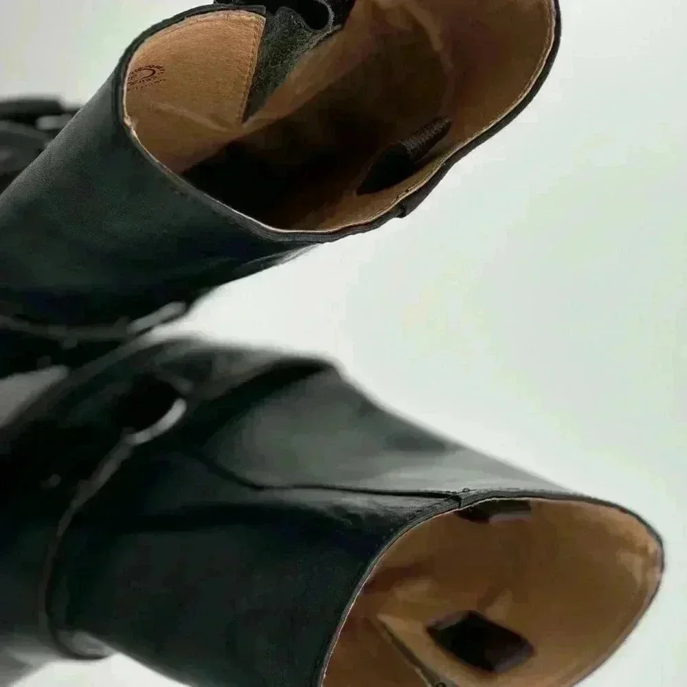 John Fluevog Original Men’s Black Leather Boots in size 9M - Picture 11 of 17